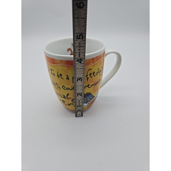 Cat Owner Animal Lover It's Only a Job Coffee Mug History Heraldry Porcelain - Picture 10 of 11